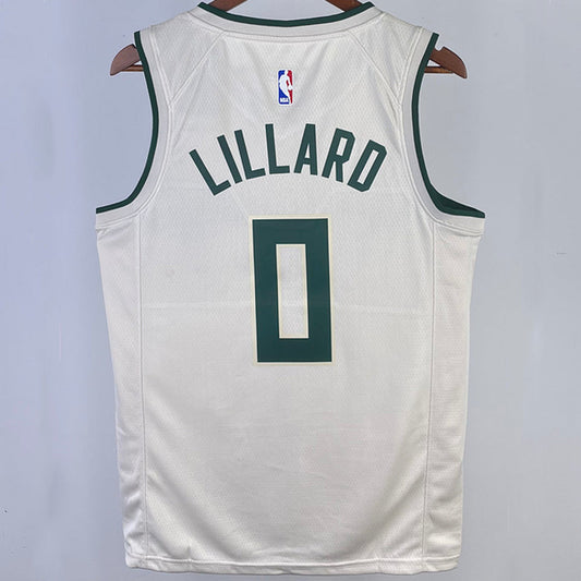 17/18 NBA Milwaukee City Edition "Cream" - Lillard