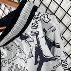 Conjunto Jordan Blanco y Negro – Dri-Fit Premium
