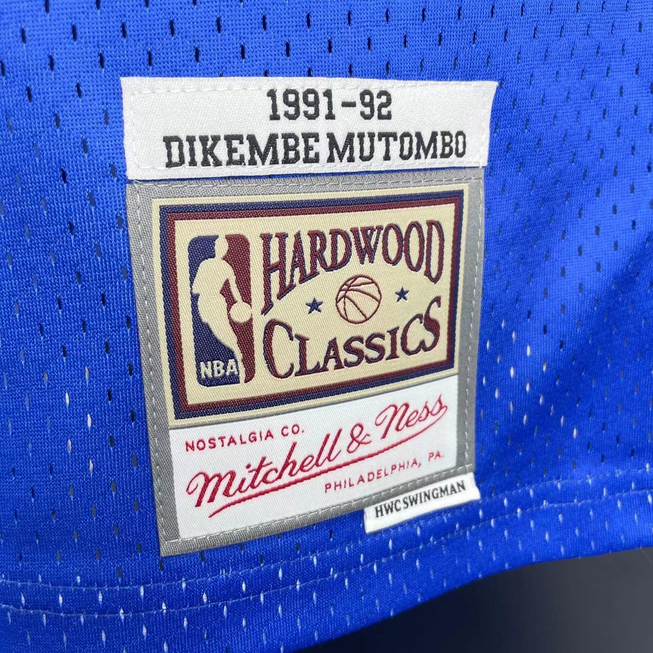 1991/92 NBA Nuggets Mitchell & Ness - Dikembe Mutombo