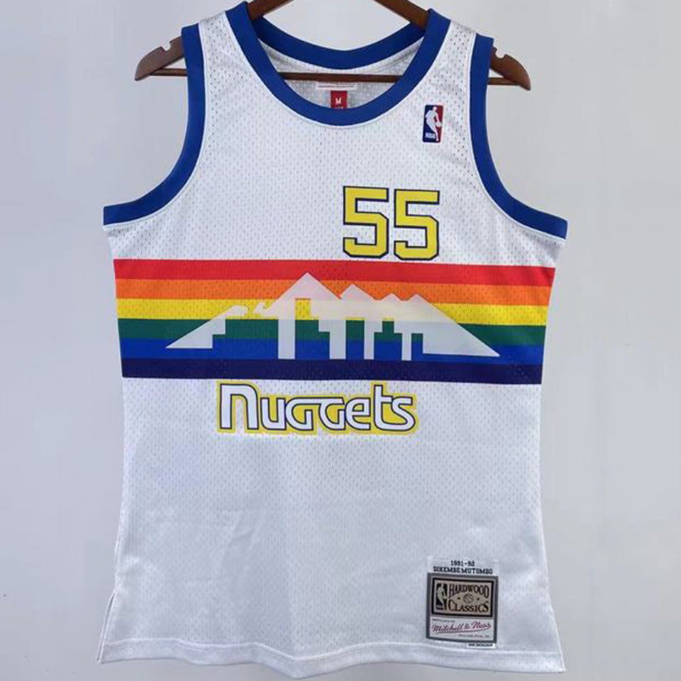 1991/92 NBA Nuggets Mitchell & Ness - Dikembe Mutombo