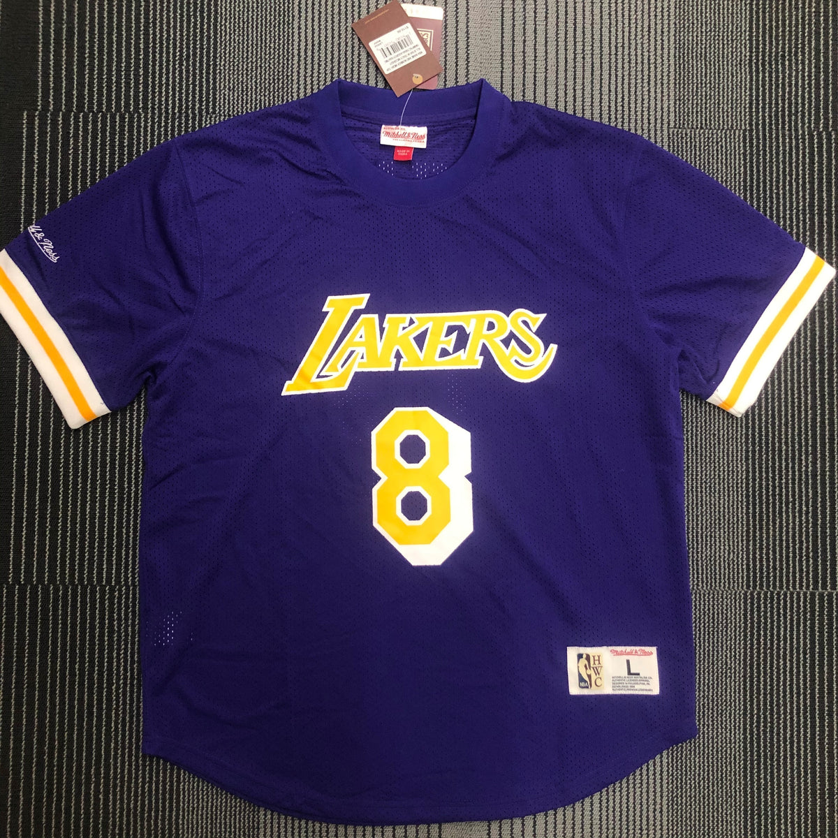 Jersey Estilo Béisbol Lakers - Kobe Bryant #8