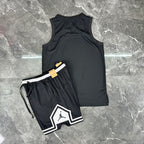 Conjunto Jordan Classic Blanco y Negro – Dri-Fit Premium