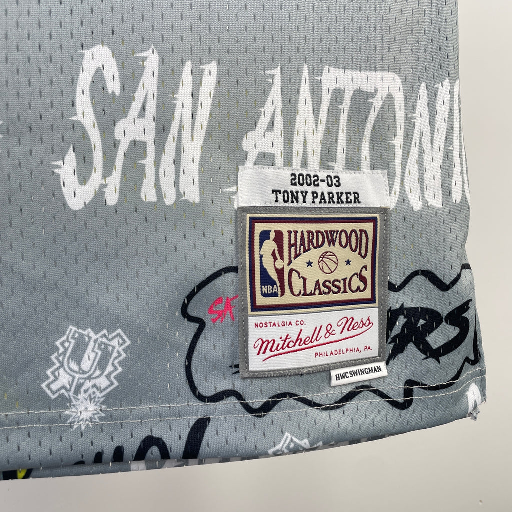 2002/03 NBA Spurs Mitchell & Ness - Tony Parker