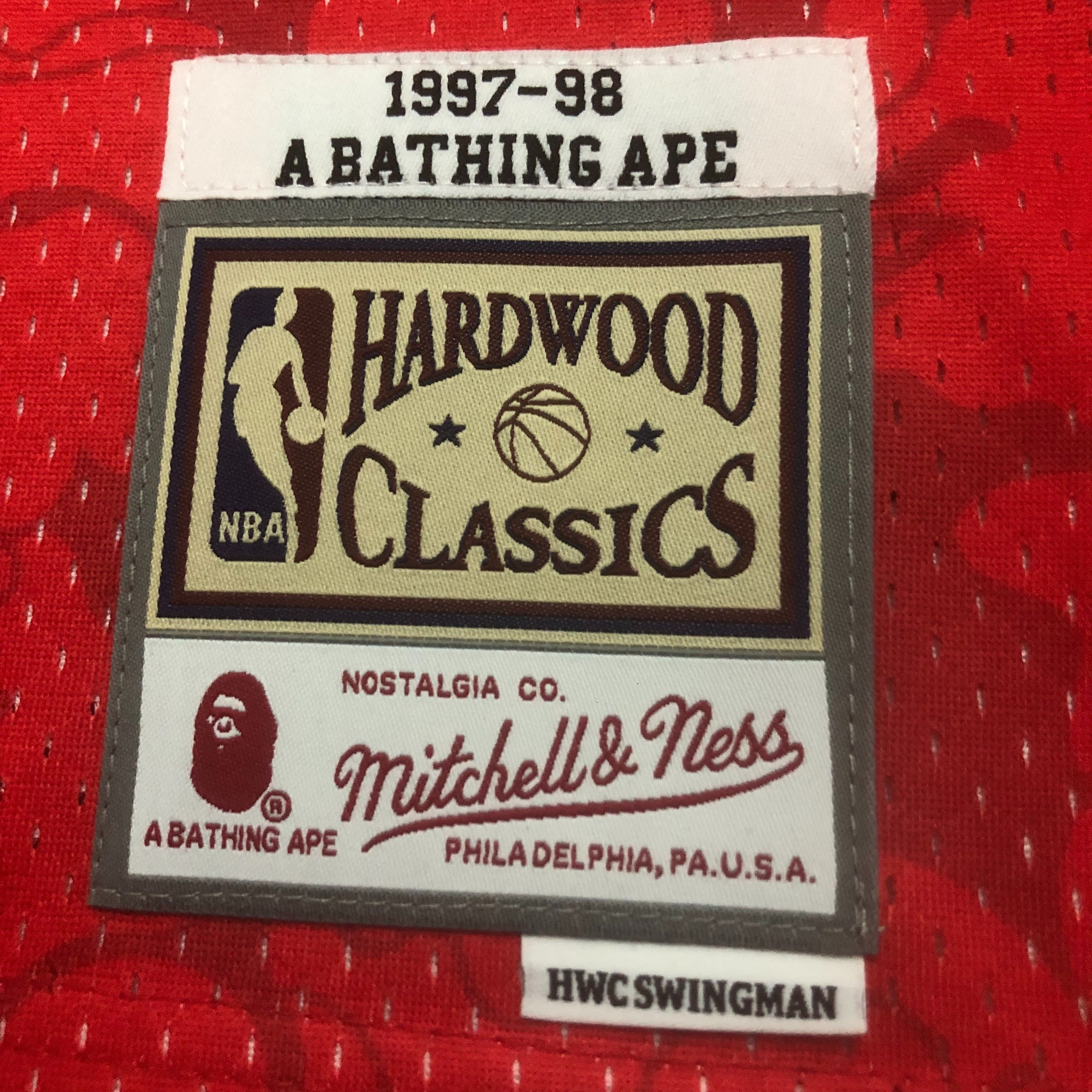97/98 NBA Bulls - Mitchell & Ness x BAPE