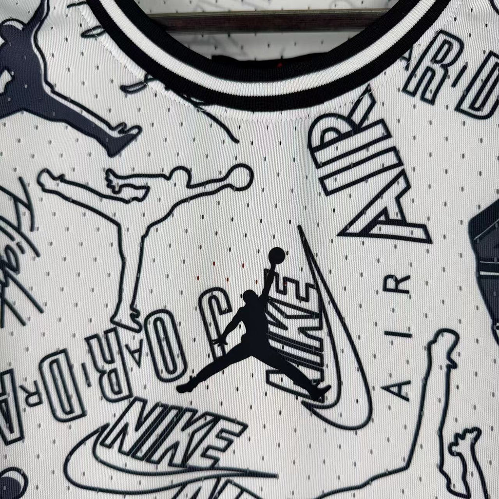 Conjunto Jordan Blanco y Negro – Dri-Fit Premium
