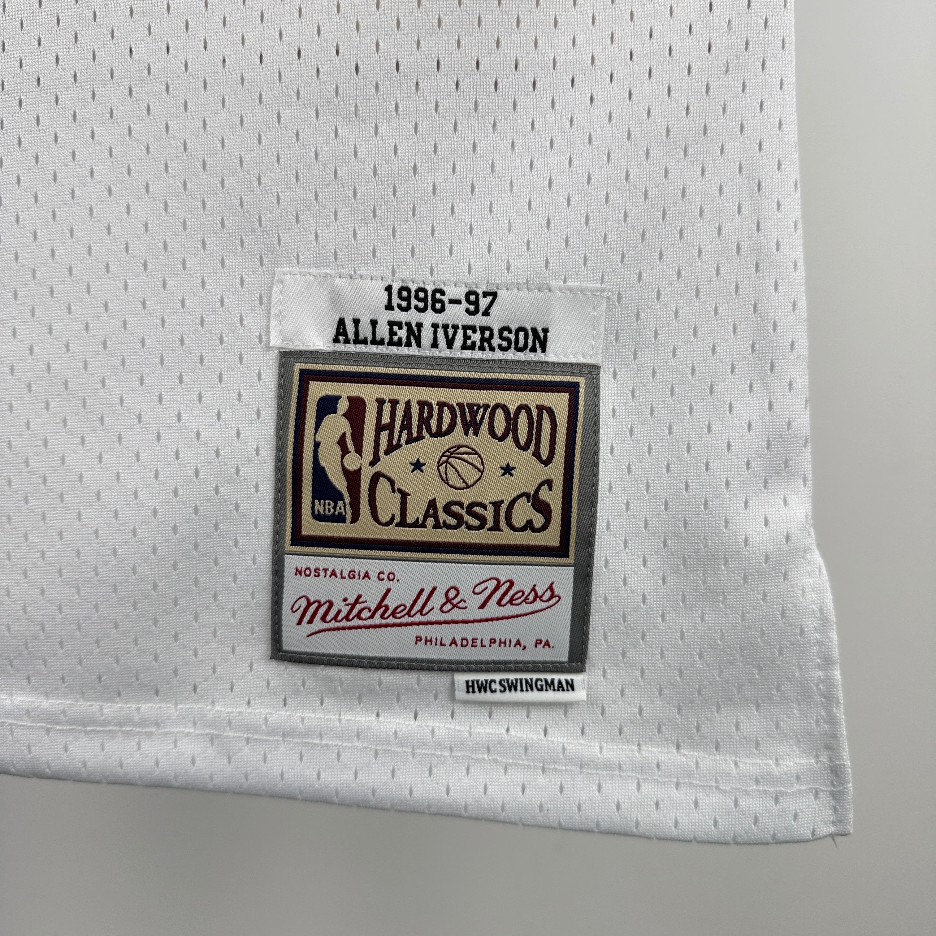 1996/97 NBA "Mitchell & Ness" 76ers Home - Allen Iverson