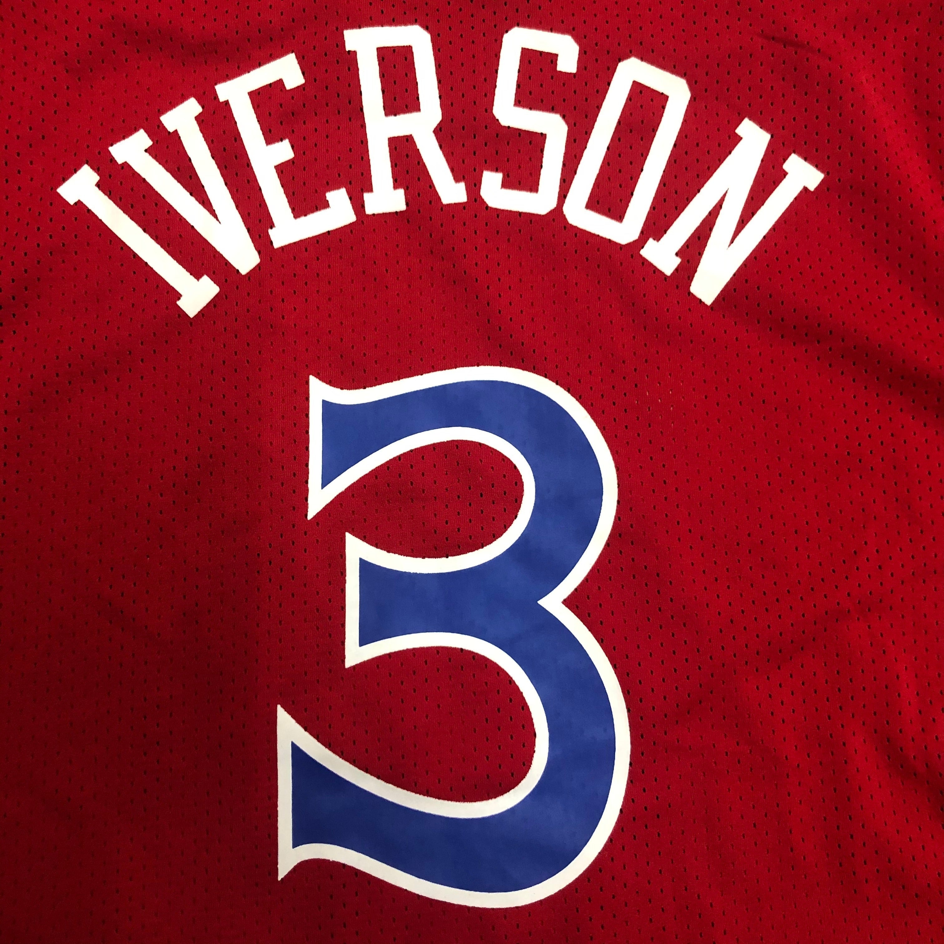 Jersey Estilo Béisbol 76ers - Iverson #3