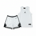 Conjunto Jordan Classic Blanco y Negro – Dri-Fit Premium