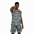 Conjunto Jordan Classic Gris Manchado – Dri-Fit Premium