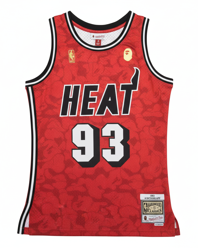 1993 NBA Miami Heat - Mitchell & Ness x BAPE