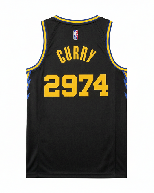 23/24 NBA Warriors City Edition 2,974 Record  - Stephen Curry