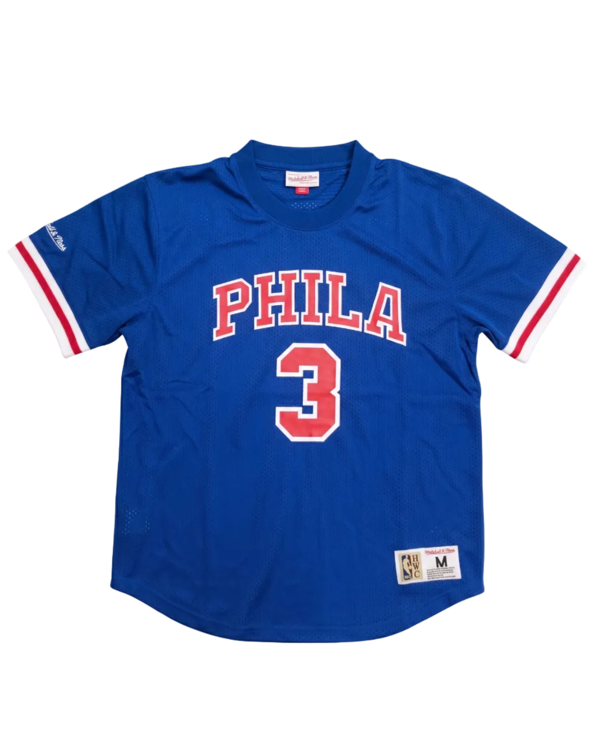Philadelphia 76ers Mitchell & Ness Mesh Crewneck - Iverson