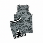 Conjunto Jordan Classic Gris Manchado – Dri-Fit Premium