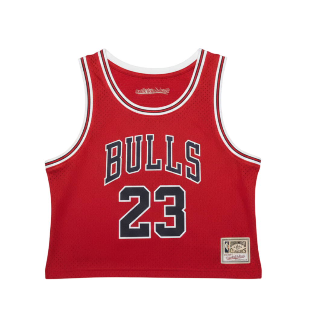 Mujeres | NBA Crop Top Chicago Bulls Mitchell & Ness - Michael Jordan