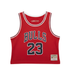 Mujeres | NBA Crop Top Chicago Bulls Mitchell & Ness - Michael Jordan