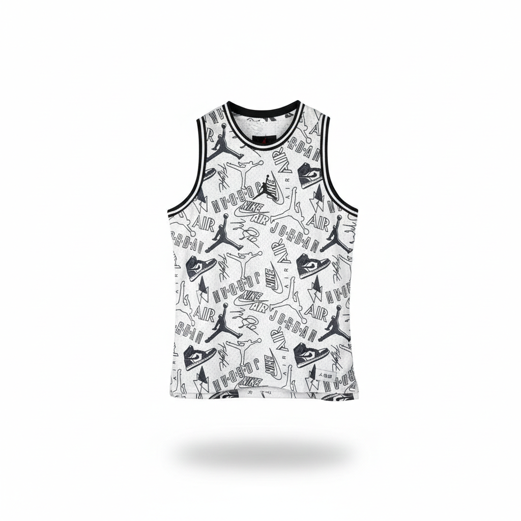 Conjunto Jordan Blanco y Negro – Dri-Fit Premium
