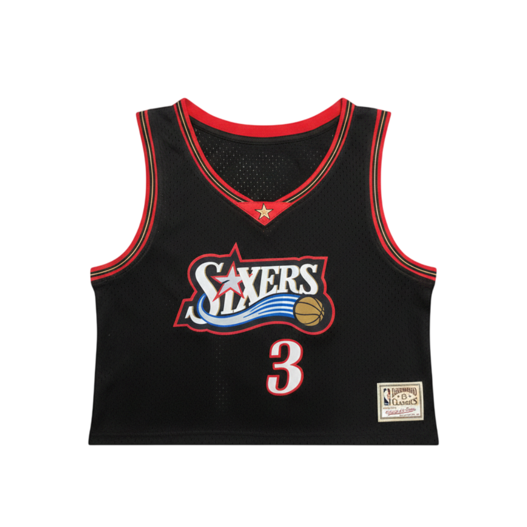 Mujeres | NBA Crop Top 76ers Mitchell & Ness - Iverson