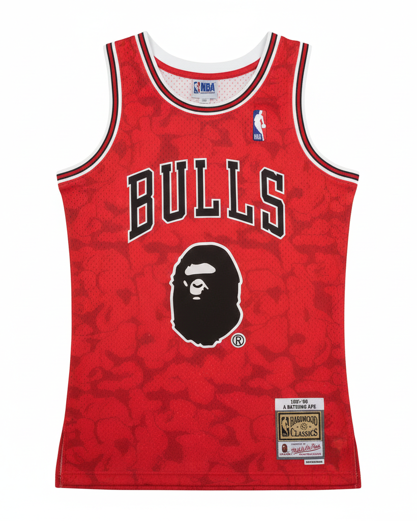 97/98 NBA Chicago Bulls - Mitchell & Ness x BAPE