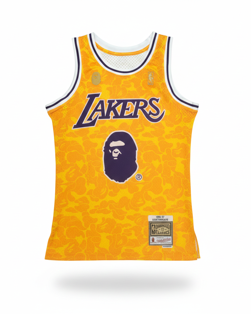 1996/97 NBA Lakers - Mitchell & Ness x BAPE