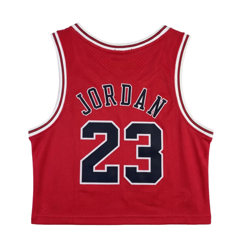 Mujeres | NBA Crop Top Chicago Bulls Mitchell & Ness - Michael Jordan