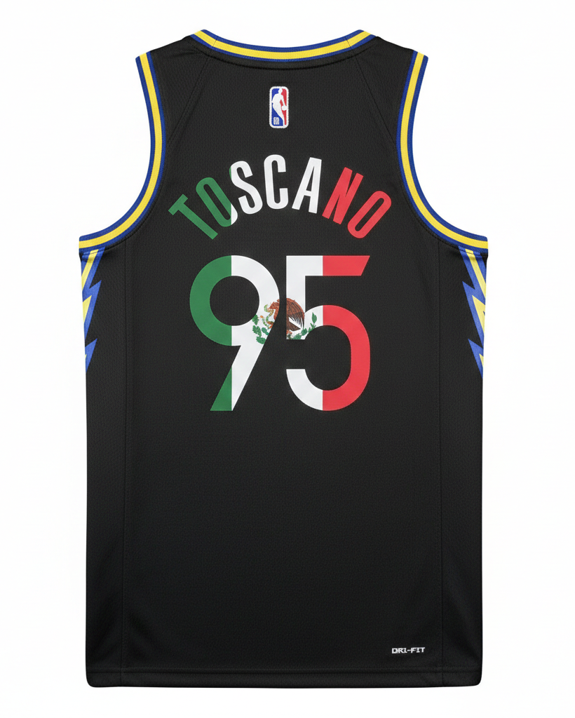 2021/22 NBA Warriors City Edition Mexico Style -  Juan Toscano