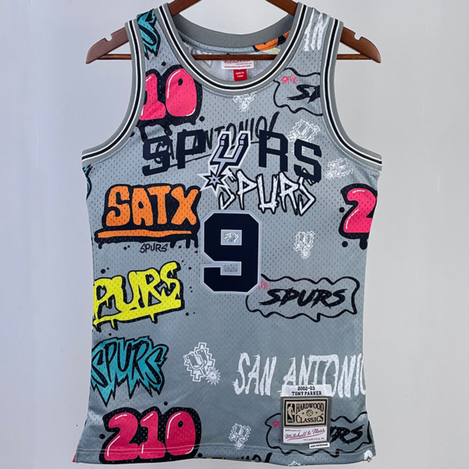 2002/03 NBA Spurs Mitchell & Ness - Tony Parker