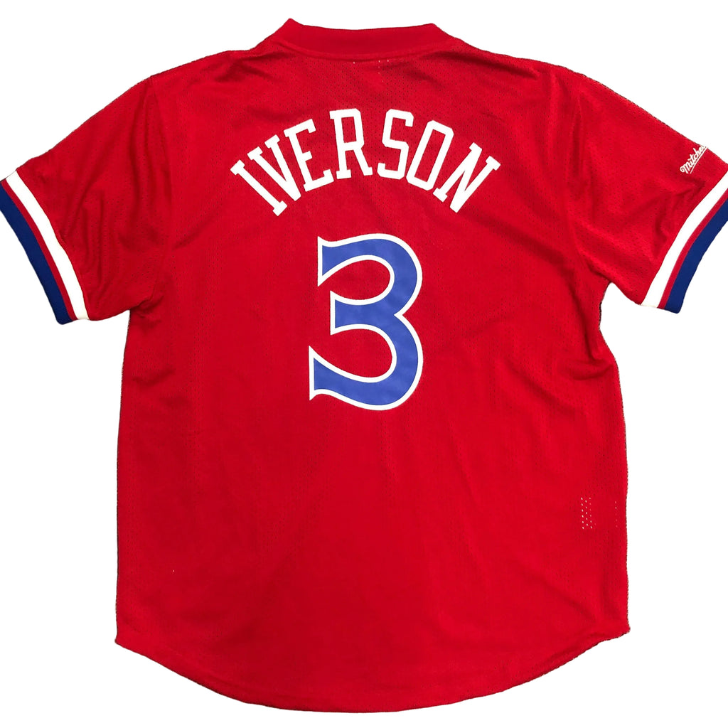 Jersey Estilo Béisbol 76ers - Iverson #3