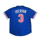 Philadelphia 76ers Mitchell & Ness Mesh Crewneck - Iverson