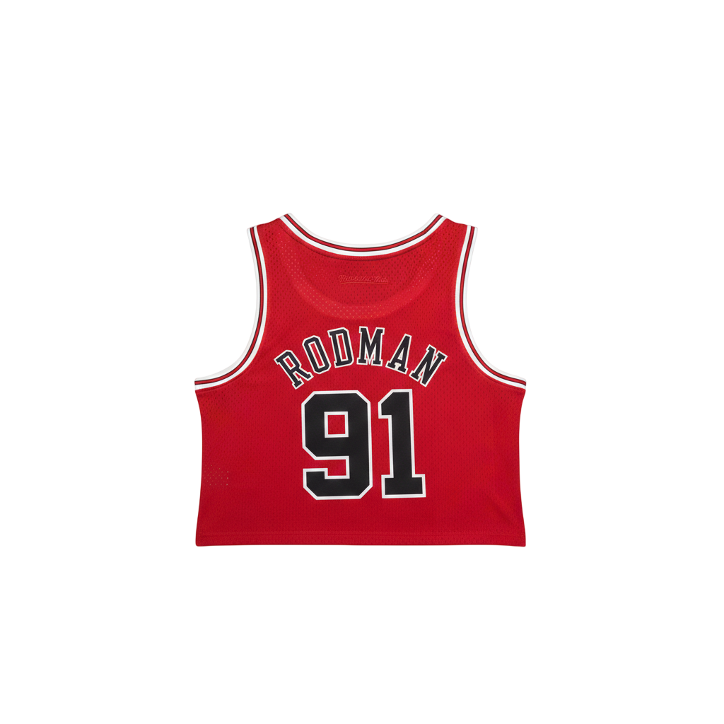 Mujeres | NBA Crop Top Chicago Bulls Mitchell & Ness - Dennis Rodman