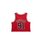 Mujeres | NBA Crop Top Chicago Bulls Mitchell & Ness - Dennis Rodman